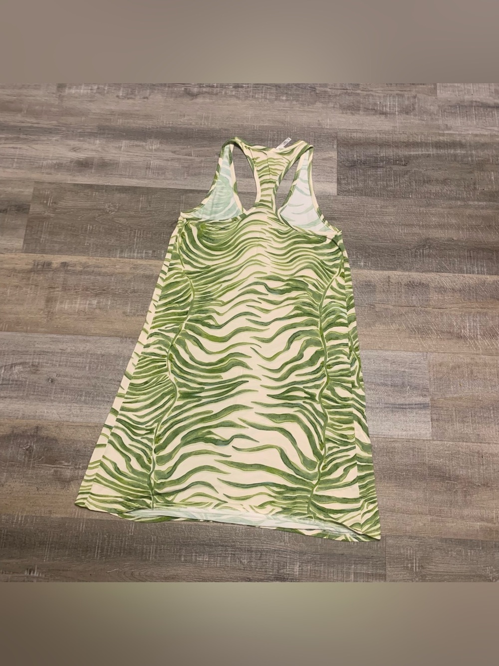 Soma Cool Nights Green White Leaf Print Racerback Nightgown Women’s XS Pajamas - Picture 3 of 3